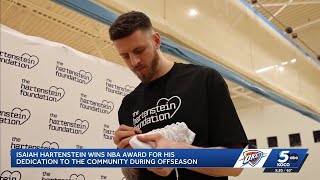 Thunder s Hartenstein honored by NBA for work with OKC nonprofits during off-season
