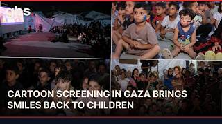 A MOMENT OF JOY: Cartoon Screening In Gaza Brings Smiles Back To Children | GBS News | AH1C screenshot 3