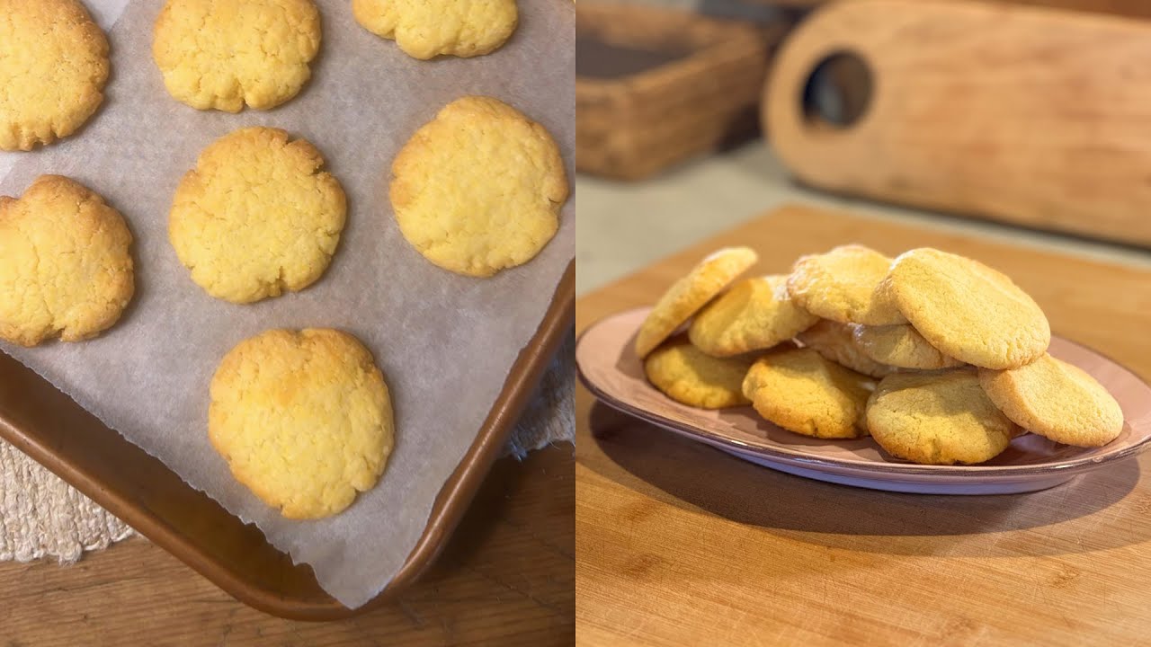 Easy Crunchy Cornmeal Cookies - a NEW FAVORITE