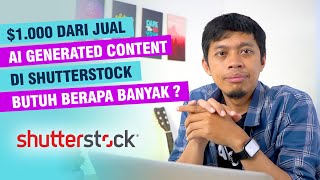 Jual Foto AI Generated Content di Shutterstock. Berapa Harganya?