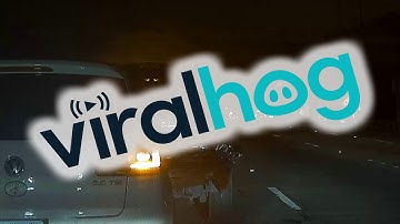 Tesla Avoids Highway Pile Up || ViralHog