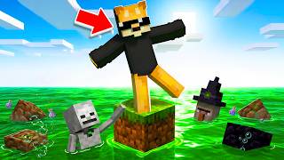 ONE BLOCK TOSSICA SUL MARE DI ACIDO SU MINECRAFT! *PIOVE ANCHE ACIDO*