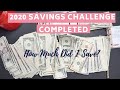 ✨ 2020 SAVING CHALLENGES COMPLETED 💵 $5 & $1 CHALLENGE, 12 MONTH CHALLENGE💵HOW MUCH DID I SAVE?✨