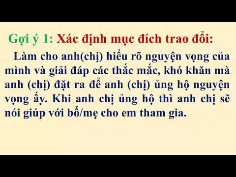 Tuần 9 - TLV 4 - Luyện tập trao đổi ý kiến với người thân ( Video)