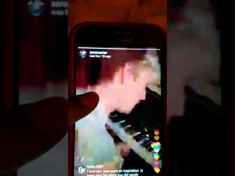 Aaron Carter Instagram Live Stream Youtube