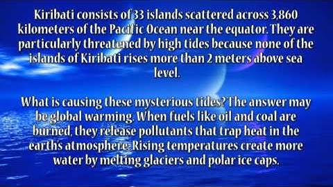 Advanced Intermediate English Listening and Reading Exercise 7 - Kiribati Threat