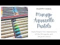 Happy Mail Mungyo Aquarelle Oil Pastels | Swatching and First Impressions