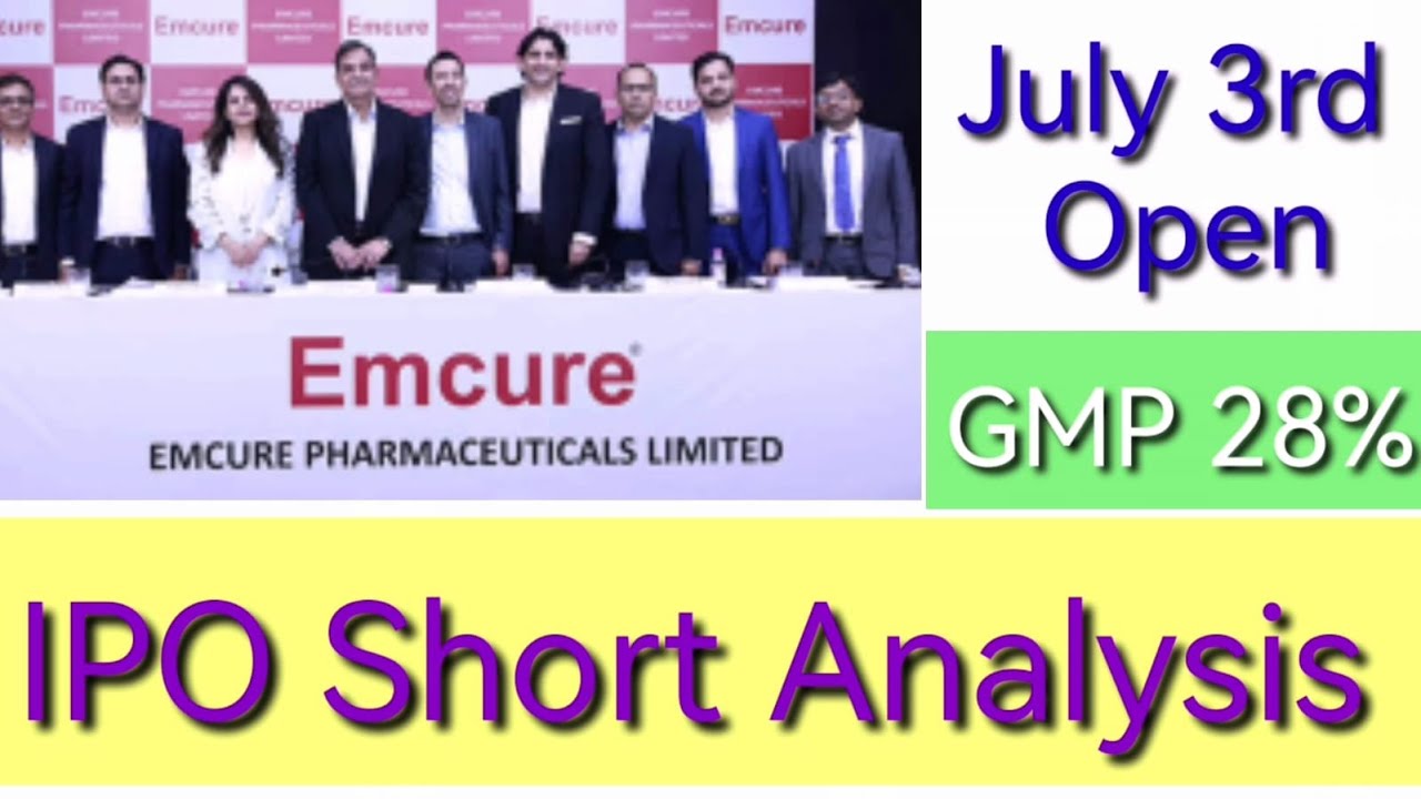 Emcure Pharma IPO Short Analysis in Tamil | Emcure Pharma IPO | Emcure ...