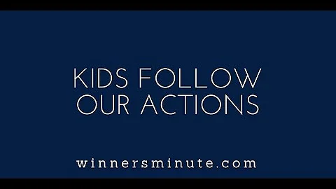 Kids Follow Our Actions | The Winner's Minute With Mac Hammond