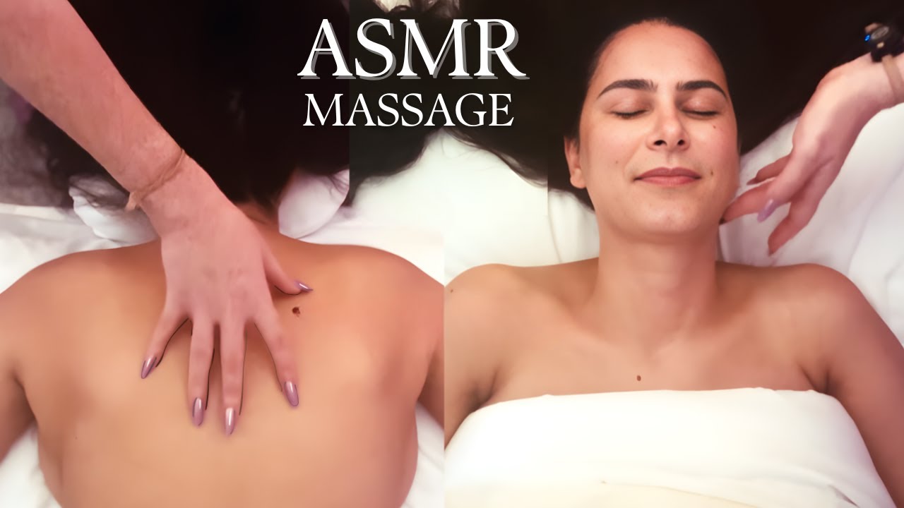 ASMR Massage Back Scratch (no talking) (real person ASMR for sleep)