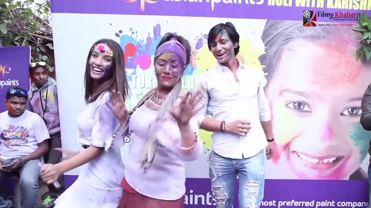 Nepali Celebrities Holi Program  Holi 2017  Festival of Colors