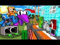 1000 RAINBOW FRIENDS vs The Most Secure House - Best of Minecraft JJ and Mikey (Maizen Parody)