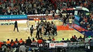 Bryant vs Syracuse heated moment after players slap each other leads to multiple ejections