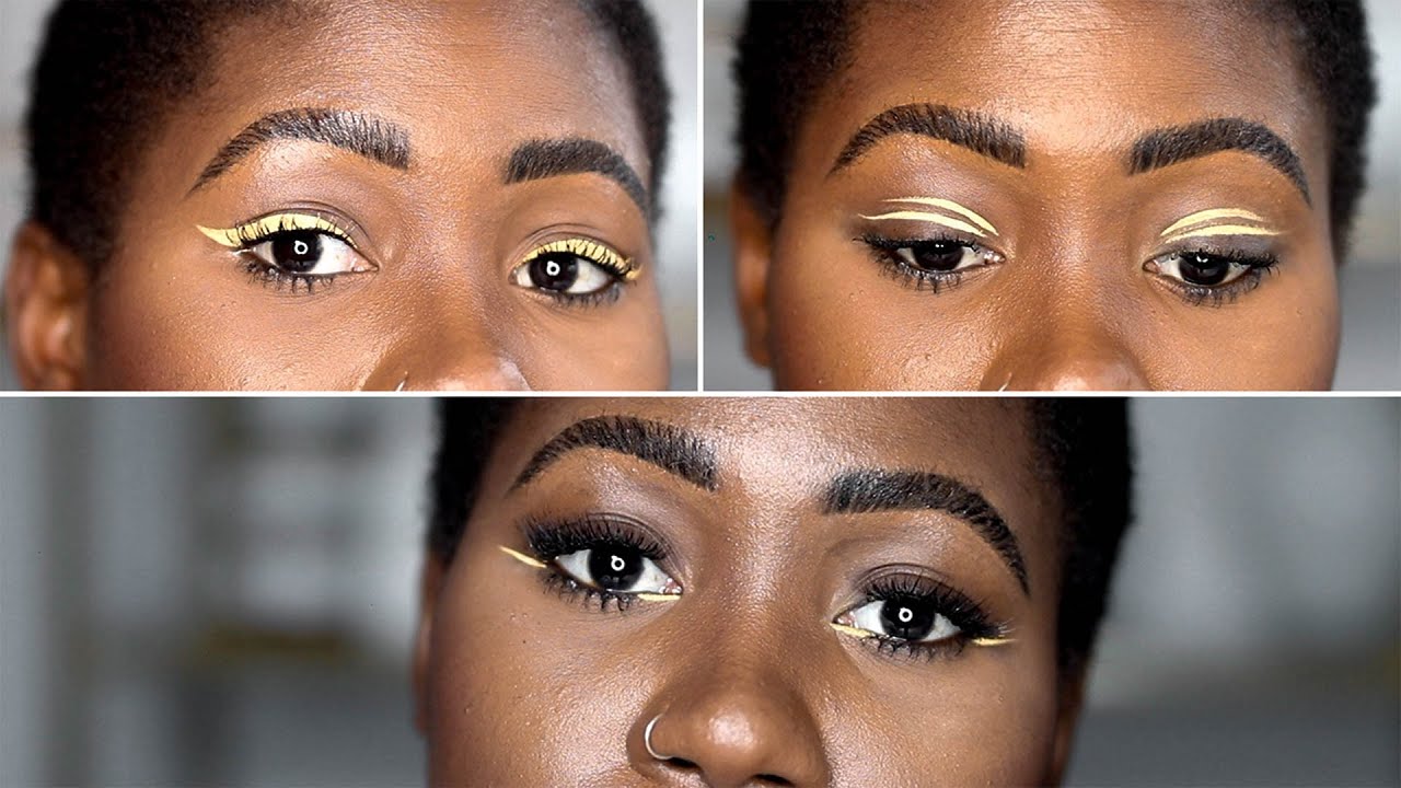 Gold And Black Graphic Liner · How To Create A Graphic Liner Look