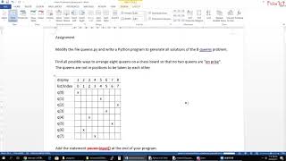 Write a Python program to generate all solutions of the 8 queens problem.