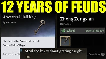 Where winds meet - how to steal the key without getting caught | 12 years of feuds quest guide