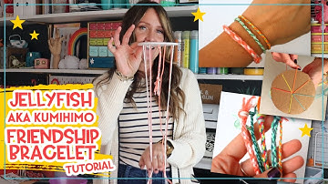 Jellyfish -kumihimo  FRIENDSHIP BRACELET tutorial