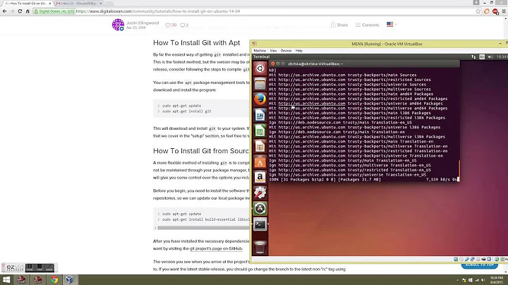Install Git with Apt on Ubuntu 14.04