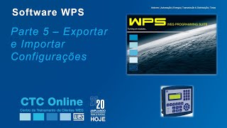 WEG – WPS Parte 5: Exportar e importar configurações screenshot 4