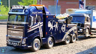 Brand NEW Tamiya Volvo FH16 Globetrotter 750 8×4 Tow RC Truck & a lot of construction site action!!!