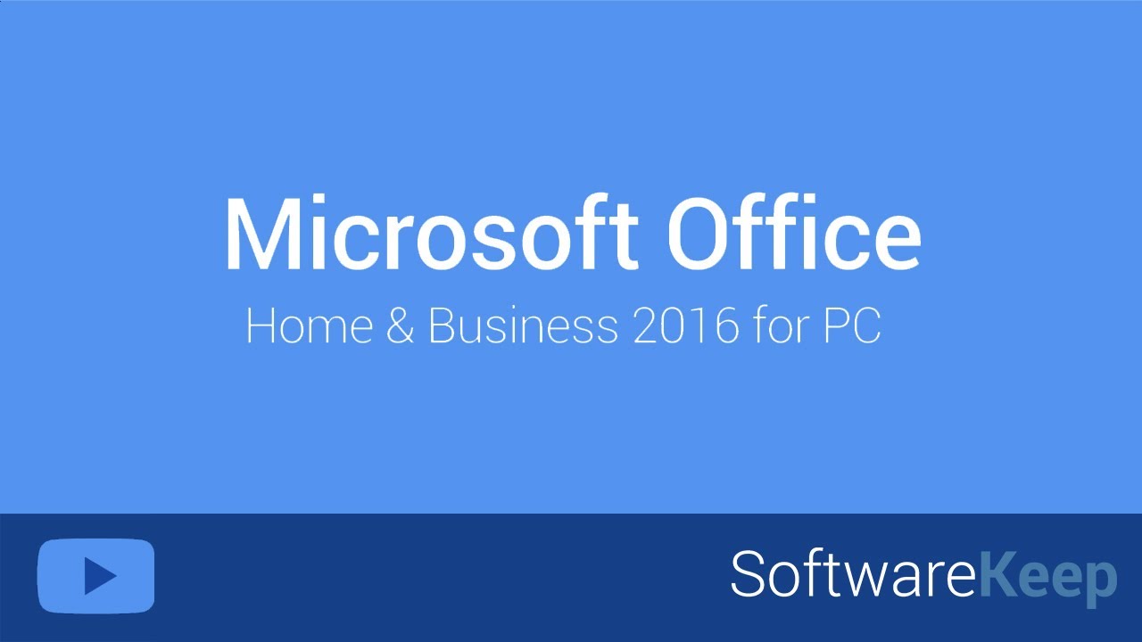 Microsoft Office home and business 2016 for PC YouTube