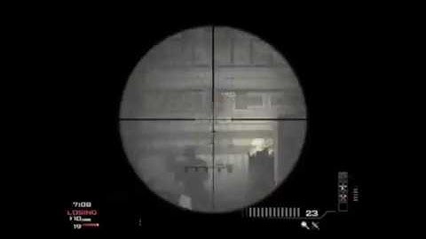 Call of duty mw3 quick scope and drag shoot