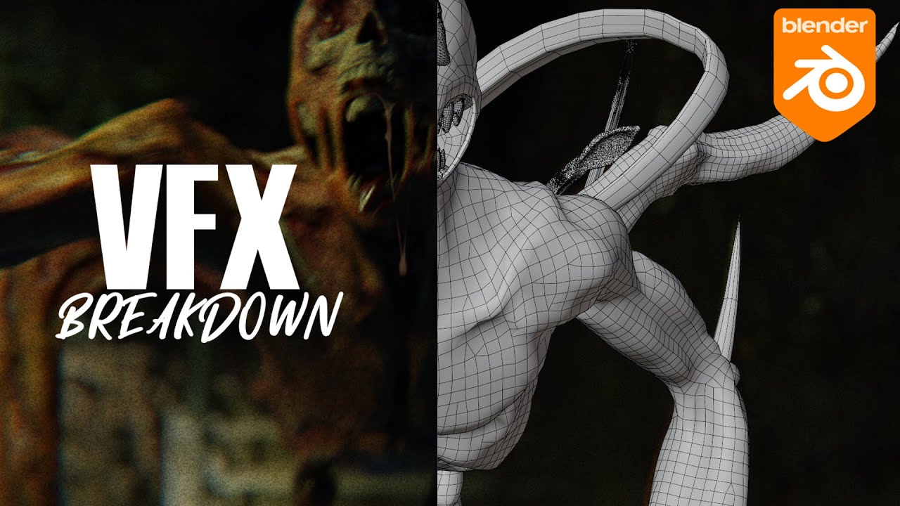 Monster VFX Breakdown - Made with Blender