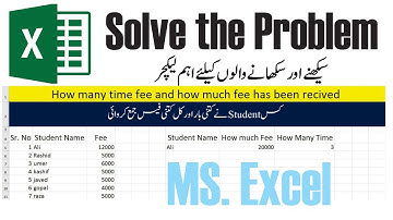 Problem solve in excel | how to create easy report in ms excel | MS Excel advance level