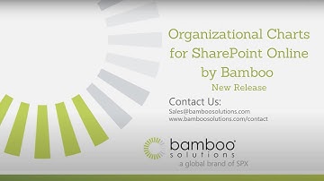 Organizational Charts for SharePoint Online by Bamboo - New Release