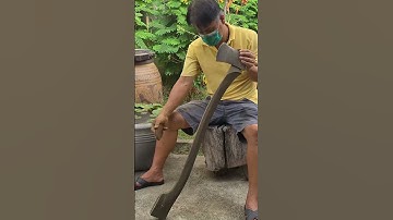 Work of Art | Making an axe handle from Ebony wood #woodworking #craftsmanship