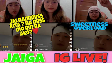 JAIGA IG LIVE ,SUBRANG SWEET!!  JAI ASUNCION & AGASSI CHING IG LIVE (APRIL 6 ,2021)