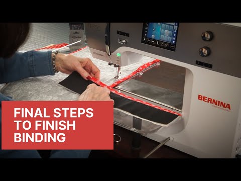 Final Steps to Finish Binding