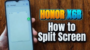 How to use split screen mode Honor X6b