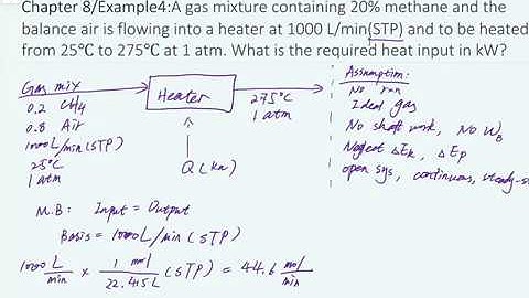 chapter 8 Using 8-Step Procedure to Calculate Required Heat in Energy Balance