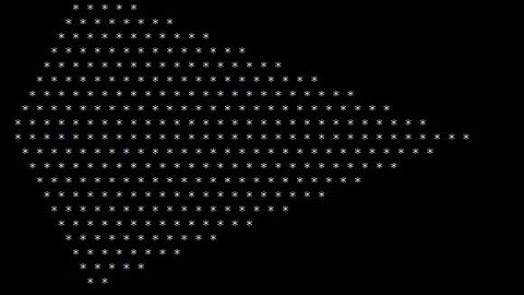 How to print Star-ship like shape in C++ Using Nested Loops