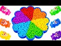ASMR Video | How To Make Rainbow Flower Bathtub With Mixing Beads | 1000  Satisfying Idea By Yo Yo