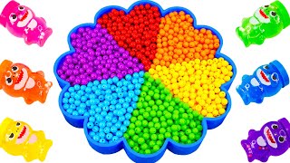 ASMR Video | How To Make Rainbow Flower Bathtub With Mixing Beads | 1000+ Satisfying Idea By Yo Yo by Yo Yo Kinetic Sand 6,528 views 1 day ago 1 hour, 6 minutes