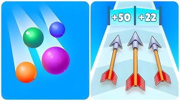 Arrow Run vs Bounce Merge 2048 - (ASMR Game, All Max Level), New Update