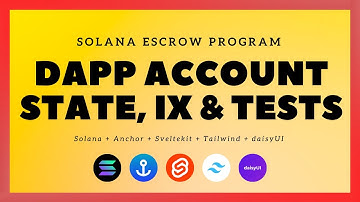 Solana + SvelteKit: Escrow Program - #3: dApp Account State, Instructions & Tests
