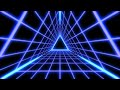 Retro Futuristic 80s Vaporwave Triangle Grid Synthwave Tunnel 4K UHD 60fps 1 Hour Video Loop