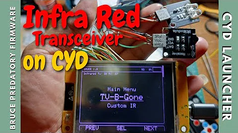 Connect IR TRANSCEIVER on CYD for BRUCE Predatory Firmware