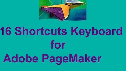 16 Shortcuts Keyboard for Adobe PageMaker