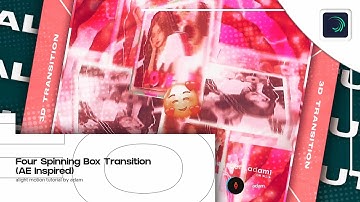 Four spinning box transition on alight motion (Ae Inspired) | #19