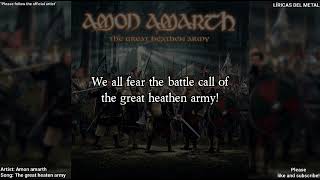 AMON AMARTH - THE GREAT HEATEN ARMY (LYRICS ON SCREEN)
