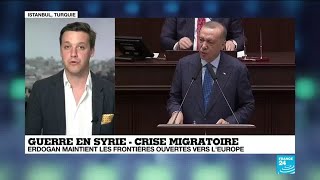 Guerre en Syrie : Erdogan maintient les frontières ouvertes vers l'Europe