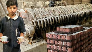 Mass Production Process Ceramic of Mugs in Factory || How Tea Cups are Made