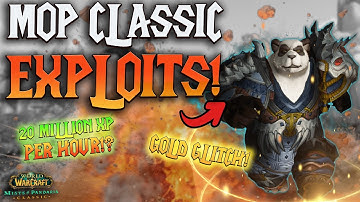 BIGGEST EXPLOITS in Mists of Pandaria Classic - MoP Classic