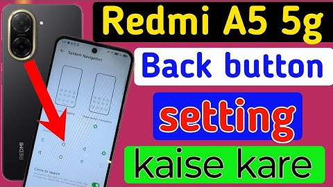 Redmi a5 back button setting/Redmi a5  back button change/Redmi a5 navigation gesture