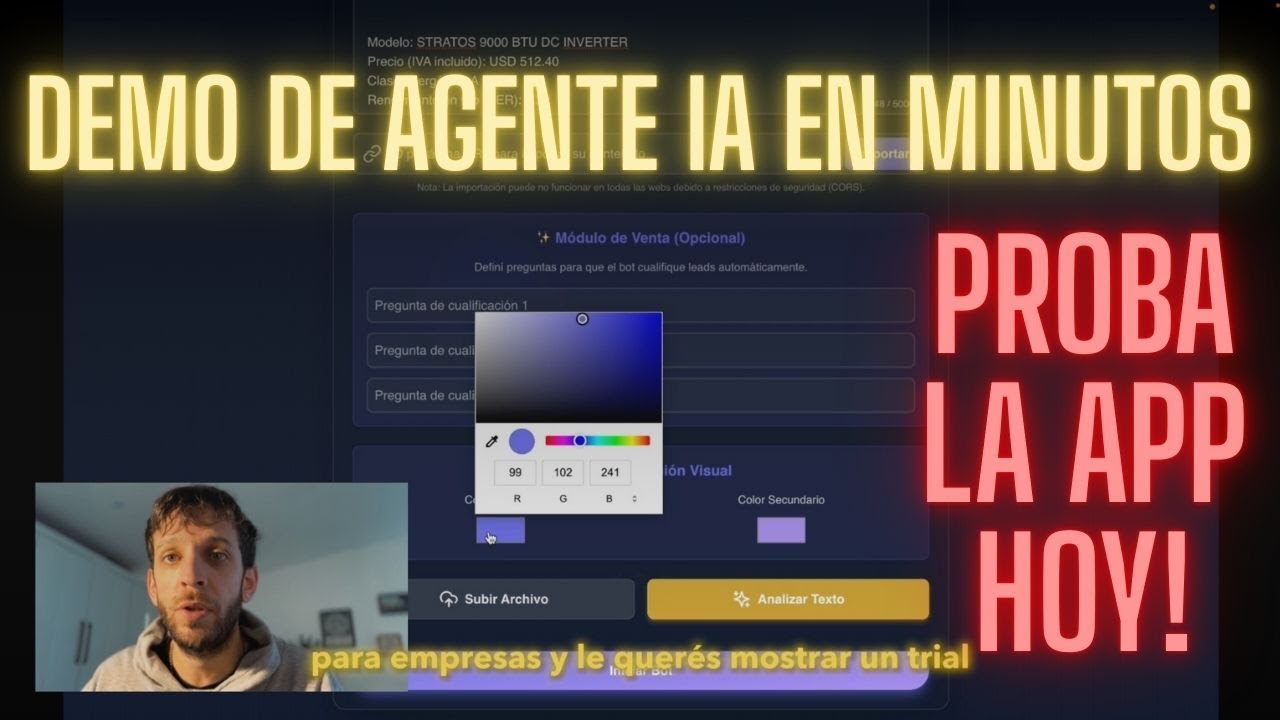Tu propio Agente IA en menos de 5 minutos!! NO-CODE - V1.0 Beta - YouTube