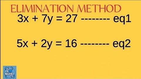 SOLUTION OF SIMULTANEOUS EQUATIONS PART 3